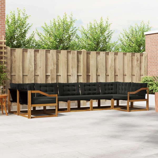 vidaXL &Sigma;&epsilon;&iota;&rho;ά &Kappa;&alpha;&nu;&alpha;&pi;έ &Epsilon;&xi;&omega;&tau;&epsilon;&rho;&iota;&kappa;&omicron;ύ &mu;&epsilon; &mu;&alpha;&xi;&iota;&lambda;ά&rho;&iota; 7 pcs &Phi;&upsilon;&sigma;&iota;&kappa;ό &kappa;&alpha;&iota; &Mu;&alpha;ύ&rho;&omicron;