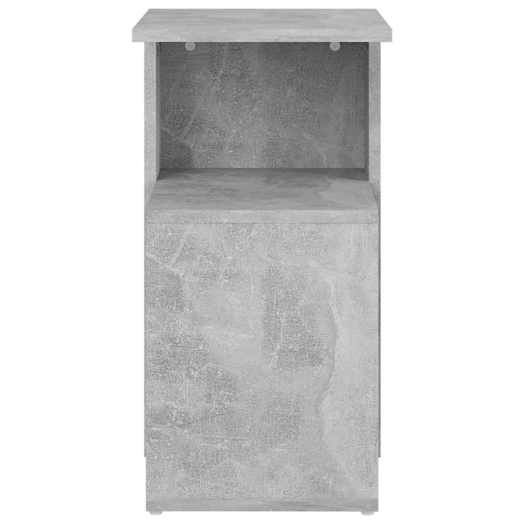 vidaXL Τραπέζι Βοηθητικό Γκρι Σκυροδέματος 36x30x56 εκ. Επεξ. Ξύλο