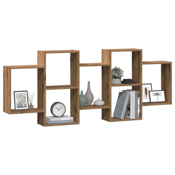 vidaXL Ράφι Τοίχου Αρτισιανή Δρυς 159x18x65 εκ. από Επεξεργασμένο Ξύλο