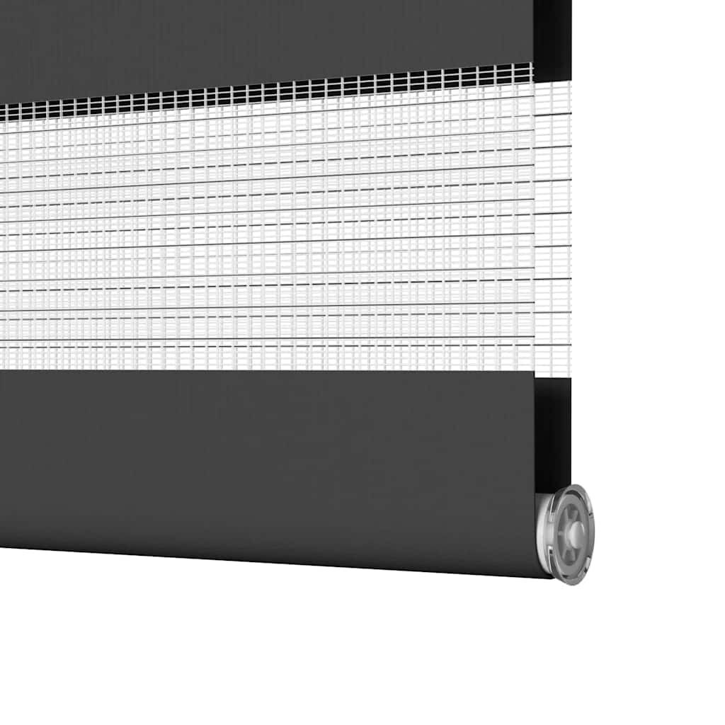 vidaXL Ζέβρα τυφλή Μαύρο Πλάτος υφάσματος 115,9 εκ. Πολυεστέρας