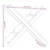 vidaXL Ξυλοθήκη 47 x 39,5 x 48 εκ. από Μασίφ Ξύλο Πεύκου