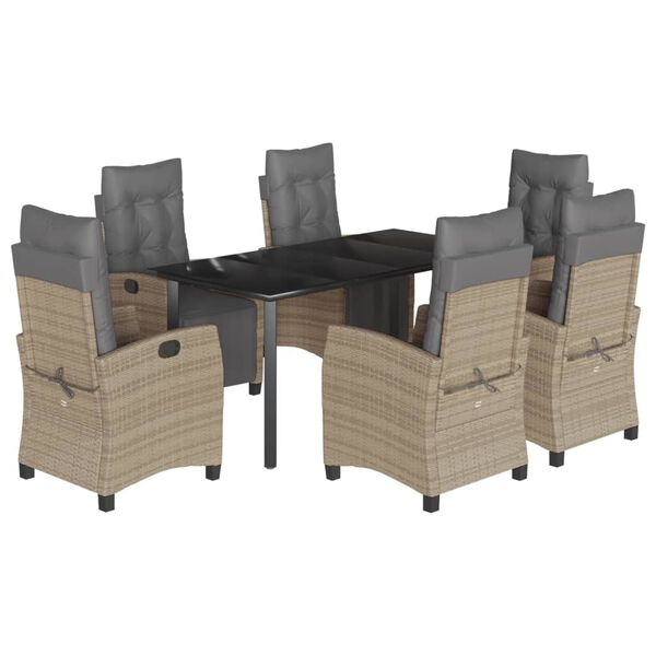 vidaXL &Sigma;&epsilon;&tau; &Tau;&rho;&alpha;&pi;&epsilon;&zeta;&alpha;&rho;ί&alpha;&sigmaf; &Kappa;ή&pi;&omicron;&upsilon; 7 &tau;&epsilon;&mu;. &Mu;&iota;&kappa;&tau;ό &Mu;&pi;&epsilon;&zeta; &Sigma;&upsilon;&nu;&theta;. &Rho;&alpha;&tau;ά&nu; & &Mu;&alpha;&xi;&iota;&lambda;ά&rho;&iota;&alpha;