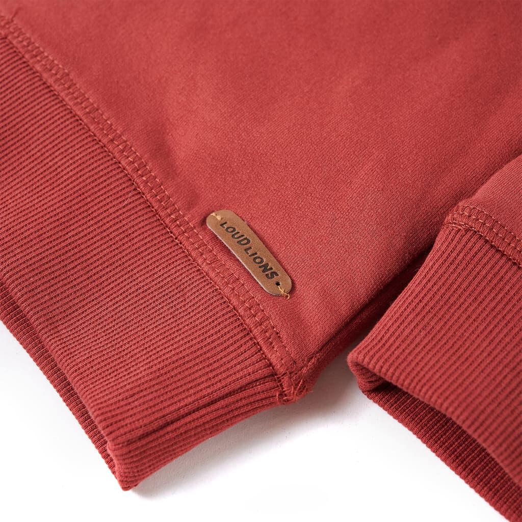 Φούτερ Παιδικό με Κουκούλα Burnt Red 140