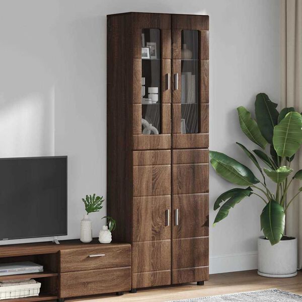 vidaXL Highboard FLORIN &Kappa;&alpha;&phi;έ &delta;&rho;&upsilon;&sigmaf; 60 x 35 x 182 &epsilon;&kappa;. &Epsilon;&pi;&epsilon;&xi;&epsilon;&rho;&gamma;&alpha;&sigma;&mu;έ&nu;&omicron; &xi;ύ&lambda;&omicron;