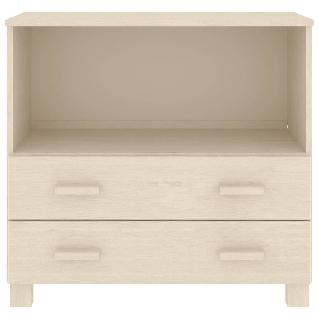 vidaXL Ντουλάπι HAMAR Καφέ Μελί 85 x 35 x 80 εκ. Μασίφ Ξύλο Πεύκου