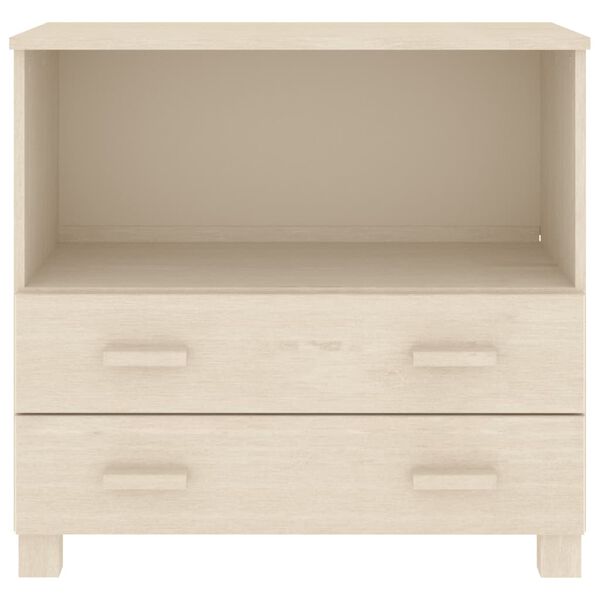 vidaXL Ντουλάπι HAMAR Καφέ Μελί 85 x 35 x 80 εκ. Μασίφ Ξύλο Πεύκου