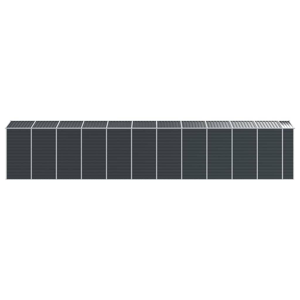 vidaXL Αποθήκη Κήπου Ανθρακί 191x980x198 εκ. Γαλβανισμένο Ατσάλι