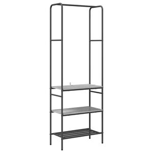 vidaXL Ράφι ρούχων με ράφια Άλλο Γκρι sonoma 60 x 30 x 171 εκ