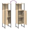 vidaXL Σετ Επίπλων Μπάνιου με ράφι 3 pcs Καφέ 33 x 33 x 120.5 εκ.