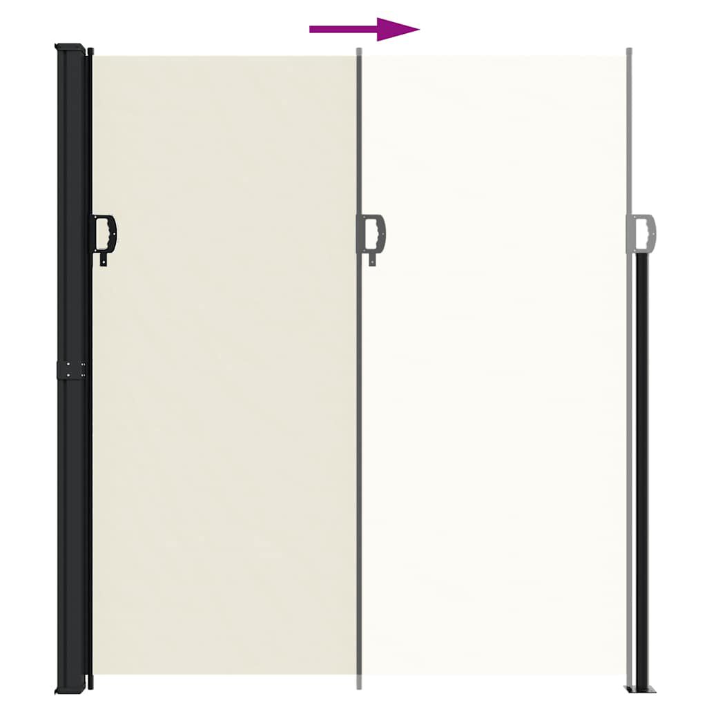 vidaXL Σκίαστρο Πλαϊνό Συρόμενο Κρεμ 220 x 600 εκ.
