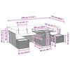 vidaXL Σετ Καναπέ Κήπου με αποθήκευση 8 pcs Μπεζ Πολυ ράταν