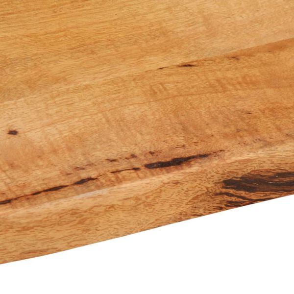 vidaXL Επιφάνεια Τραπεζιού 80x80x2,5 εκ. Live Edge Μασίφ Ξύλο Μάνγκο
