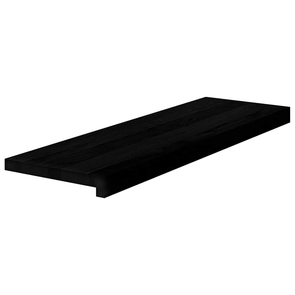 vidaXL Πατάκια Σκάλας 4 τεμ. Σκούρο Καφέ 80x30x2 cm Ξύλο Δρυός