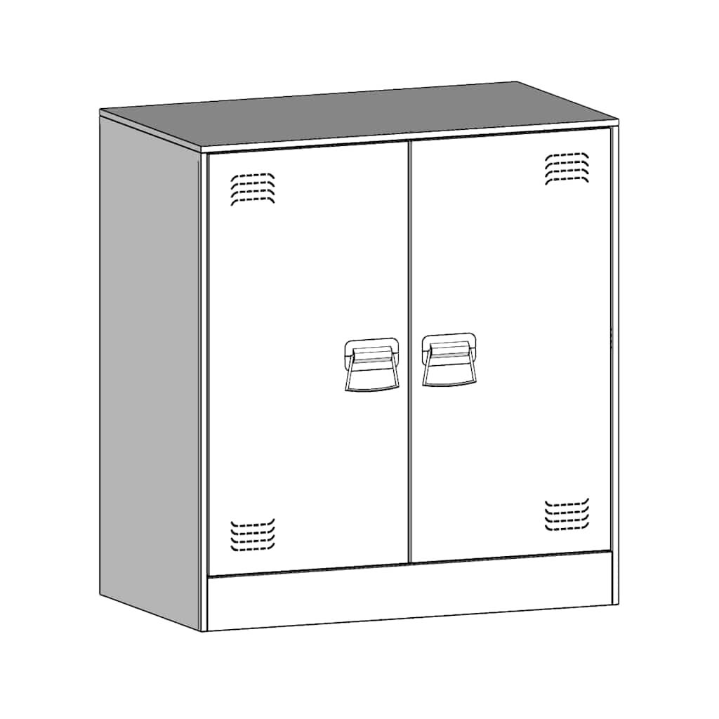 vidaXL Ντουλάπι Μουσταρδί 67x39x73 εκ. από Ατσάλι