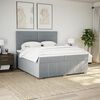 vidaXL &Kappa;&rho;&epsilon;&beta;ά&tau;&iota; Boxspring &mu;&epsilon; &Sigma;&tau;&rho;ώ&mu;&alpha; &Alpha;&nu;&omicron;&iota;&chi;&tau;ό &Gamma;&kappa;&rho;&iota; 200x200 &epsilon;&kappa;. &Upsilon;&phi;&alpha;&sigma;&mu;ά&tau;&iota;&nu;&omicron;