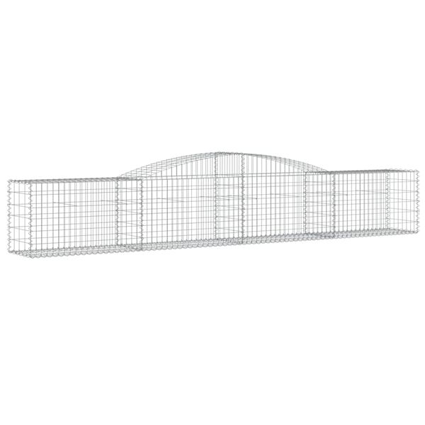 vidaXL Συρματοκιβώτιο Τοξωτό 400x50x60/80εκ. από Γαλβανισμένο Χάλυβα