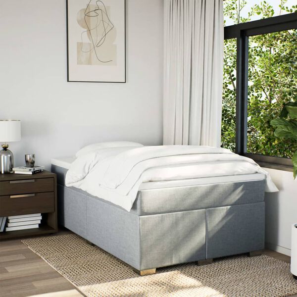 vidaXL &Kappa;&rho;&epsilon;&beta;ά&tau;&iota; Boxspring &mu;&epsilon; &Sigma;&tau;&rho;ώ&mu;&alpha; &Alpha;&nu;&omicron;&iota;&chi;&tau;ό &Gamma;&kappa;&rho;&iota; 120x190 &epsilon;&kappa;. &Upsilon;&phi;&alpha;&sigma;&mu;ά&tau;&iota;&nu;&omicron;