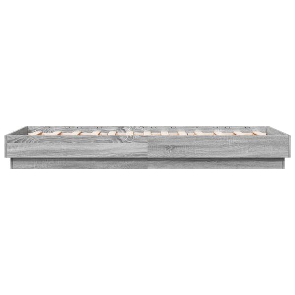 vidaXL Πλαίσιο Κρεβατιού Γκρι Sonoma 75x190 εκ. Επεξεργασμένο Ξύλο