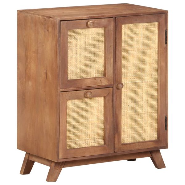vidaXL Ντουλάπι 60 x 35 x 75 εκ. από Μασίφ Ξύλο Μάνγκο
