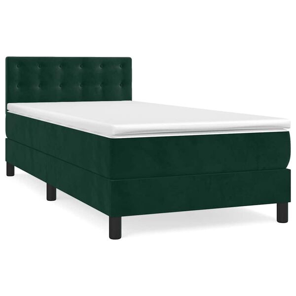 vidaXL &Kappa;&rho;&epsilon;&beta;ά&tau;&iota; Boxspring &mu;&epsilon; &Sigma;&tau;&rho;ώ&mu;&alpha; &Sigma;&kappa;&omicron;ύ&rho;&omicron; &Pi;&rho;ά&sigma;&iota;&nu;&omicron; 100x200&epsilon;&kappa;. &Beta;&epsilon;&lambda;&omicron;ύ&delta;&iota;&nu;&omicron;