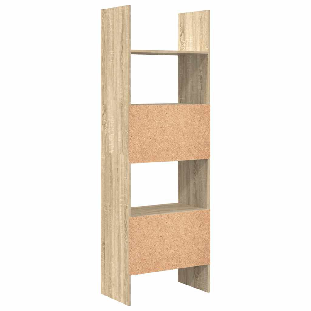 vidaXL Βιβλιοθήκη Χρώμα Sonoma Δρυς 60 x 35 x 180 εκ. από Επεξ. Ξύλο