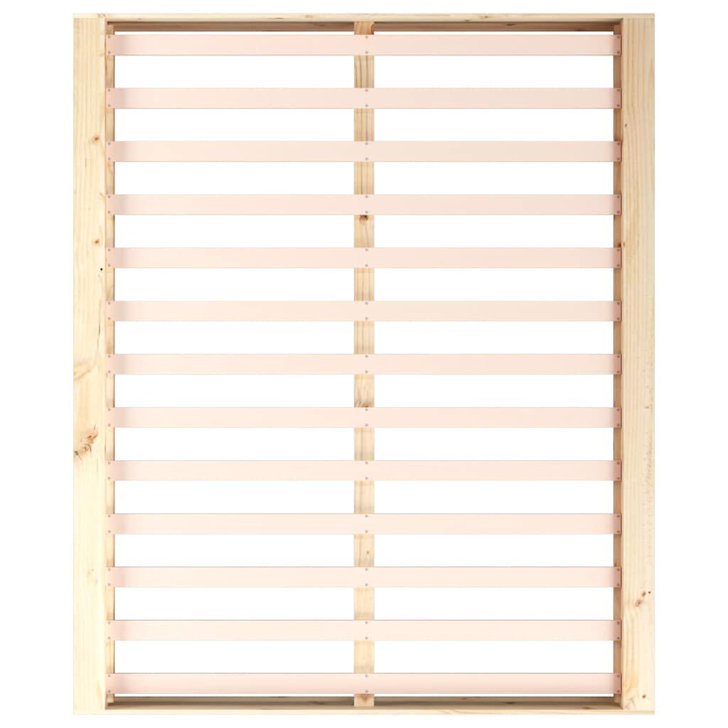 vidaXL Πλαίσιο Κρεβατιού 150 x 200 εκ. Μασίφ Ξύλο King Size
