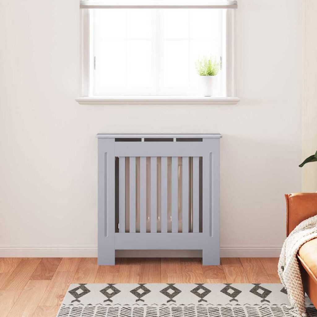 vidaXL Καπάκι Καλοριφέρ 2 pcs Γκρι 78 x 19 x 81.5 cm