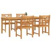 vidaXL Σέτ φαγητού για κήπο 5 pcs Καφέ Μασίφ ξύλο ακακίας