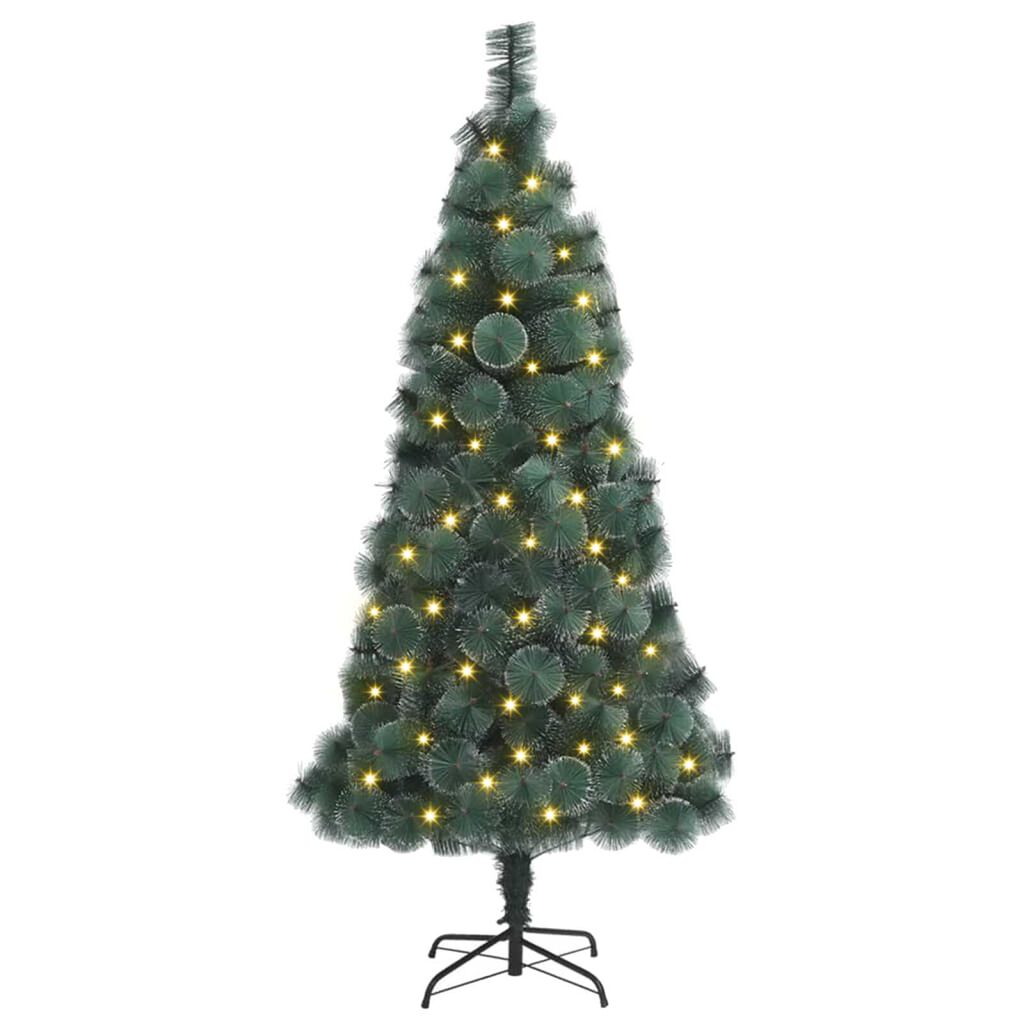 vidaXL Τεχνητό Χριστουγεννιάτικο Δέντρο 300 LEDs Πράσινο 180 cm PET