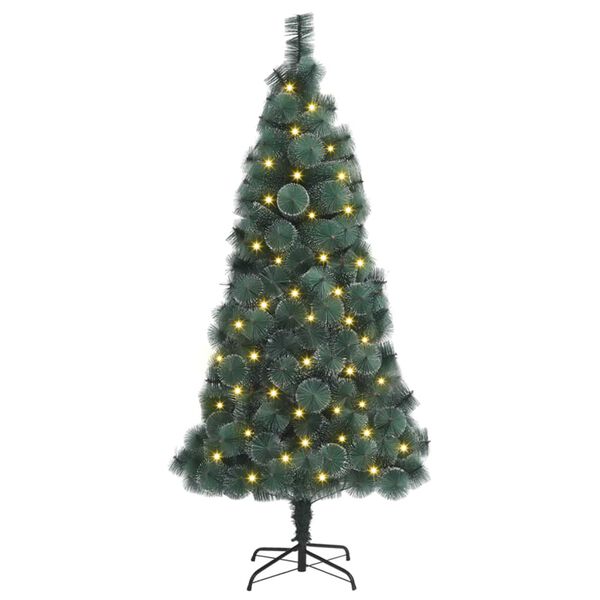 vidaXL Τεχνητό Χριστουγεννιάτικο Δέντρο 300 LEDs Πράσινο 180 cm PET