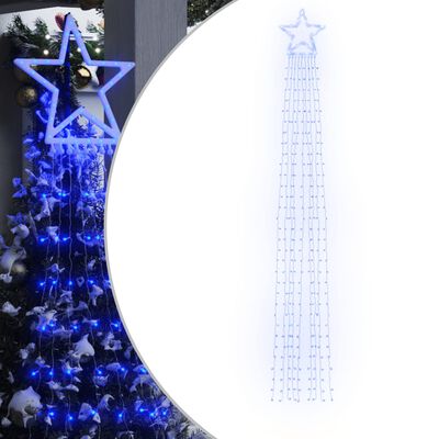 vidaXL Φωτιστικό Χριστουγεννιάτικο Δέντρο 320 LED Μπλε 375 εκ.