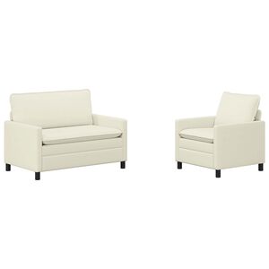 vidaXL &Sigma;&epsilon;&tau; &Kappa;&alpha;&nu;&alpha;&pi;έ 2 pcs &Kappa;&rho;&epsilon;&mu; Ύ&phi;&alpha;&sigma;&mu;&alpha;