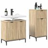 vidaXL Σετ Επίπλων Μπάνιου με ράφι 2 pcs Sonoma Δρυς 39.5 x 36 x 88 εκ