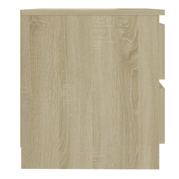 vidaXL Κομοδίνο Sonoma Δρυς 50 x 39 x 43,5 εκ. από Επεξ. Ξύλο