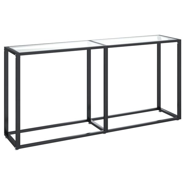 vidaXL Τραπέζι Κονσόλα Διαφανές 160 x 35 x 75,5 εκ. από Ψημένο Γυαλί