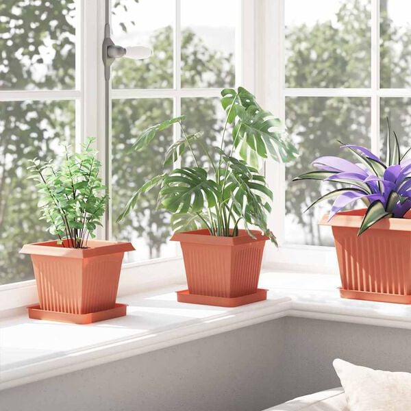 vidaXL &Tau;&epsilon;&tau;&rho;ά&gamma;&omega;&nu;&eta; &Gamma;&lambda;ά&sigma;&tau;&rho;&alpha; &gamma;&iota;&alpha; &Lambda;&omicron;&upsilon;&lambda;&omicron;ύ&delta;&iota;&alpha; 6 pcs &Kappa;&epsilon;&rho;&alpha;&mu;&iota;&delta;ί