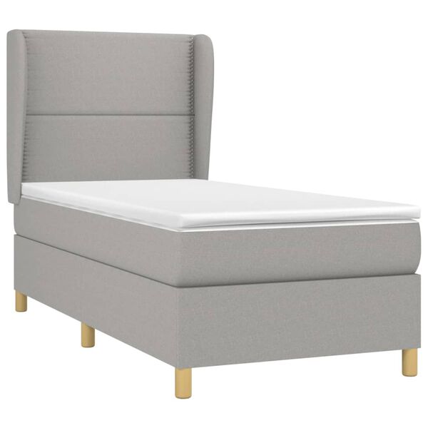 vidaXL &Kappa;&rho;&epsilon;&beta;ά&tau;&iota; Boxspring &mu;&epsilon; &Sigma;&tau;&rho;ώ&mu;&alpha; &Alpha;&nu;&omicron;&iota;&chi;&tau;ό &Gamma;&kappa;&rho;&iota; 90x190 &epsilon;&kappa;. &Upsilon;&phi;&alpha;&sigma;&mu;ά&tau;&iota;&nu;&omicron;
