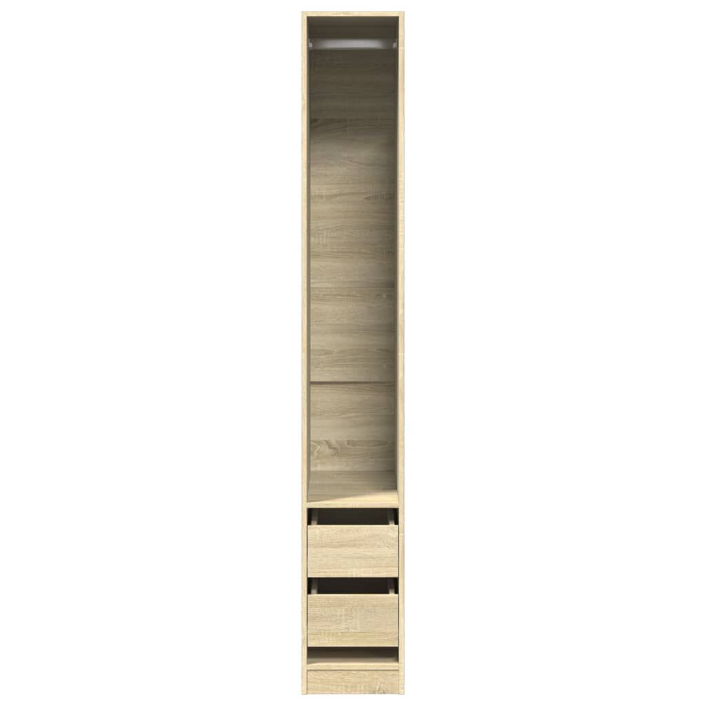 vidaXL Ντουλάπα Sonoma Δρυς 30x50x200 εκ. από Επεξεργασμένο Ξύλο