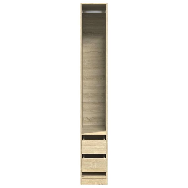 vidaXL Ντουλάπα Sonoma Δρυς 30x50x200 εκ. από Επεξεργασμένο Ξύλο