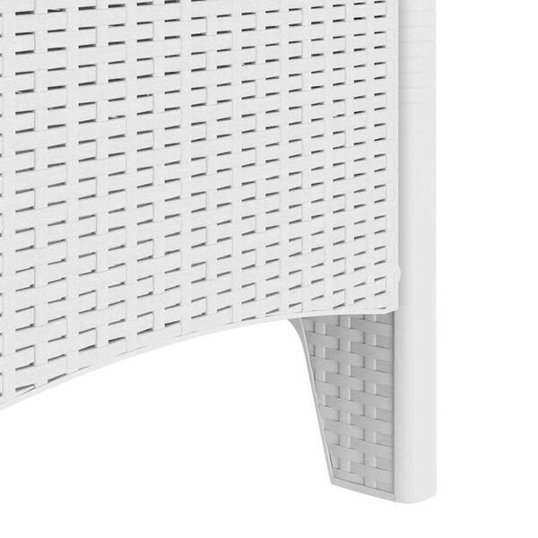 vidaXL Καρέκλα Κήπου 2 pcs Λευκό 53 x 49 x 85 εκ. PP