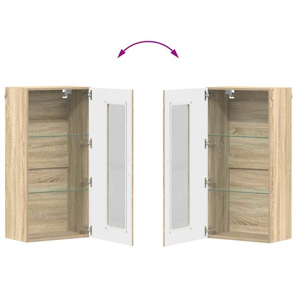 vidaXL Ντουλάπα τοίχου Sonoma Δρυς 55 x 29 x 100 εκ Επεξεργασμένο ξύλο