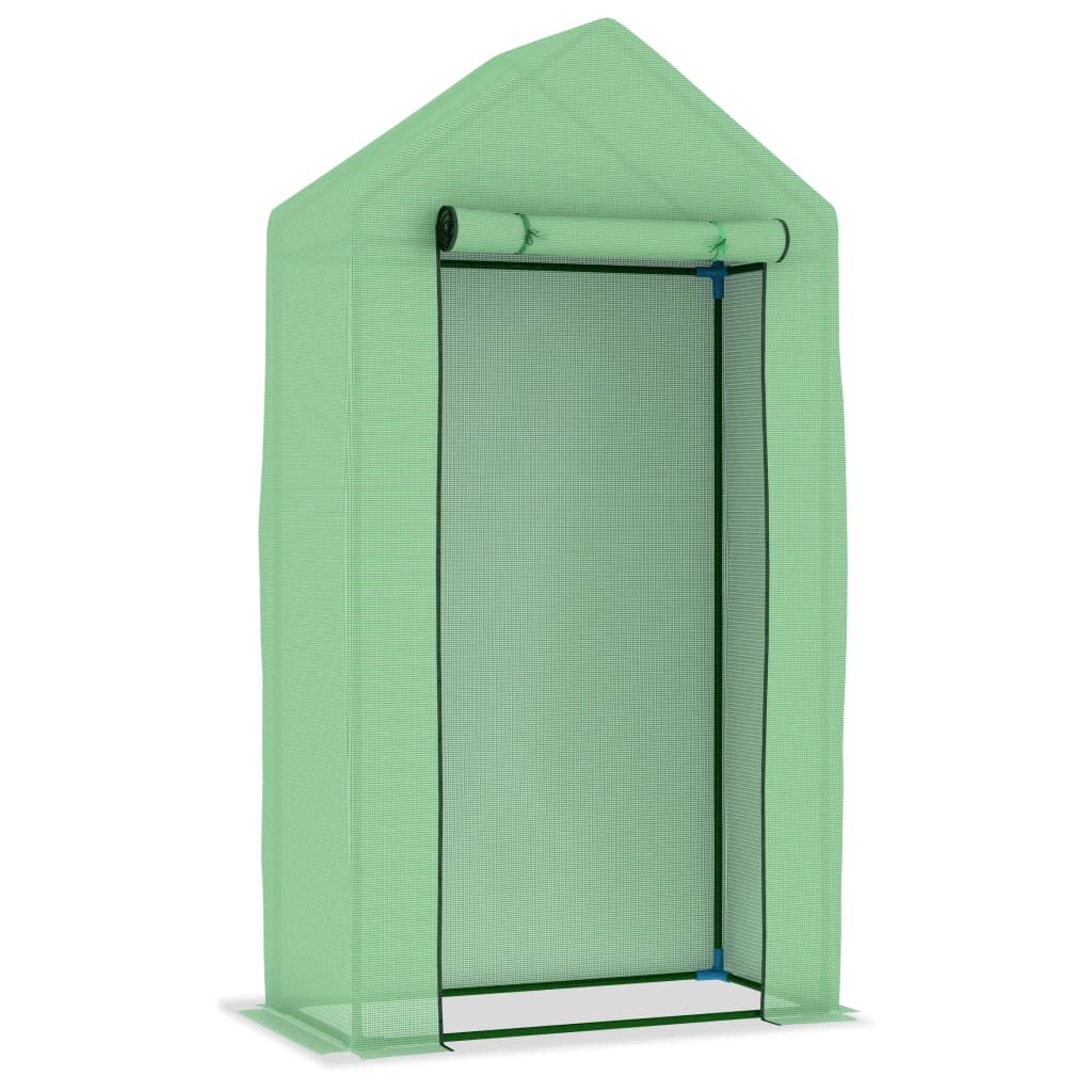 vidaXL Θερμοκήπιο 0,5 μ² 1x0,5x1,9 μ. με Ατσάλινο Πλαίσιο