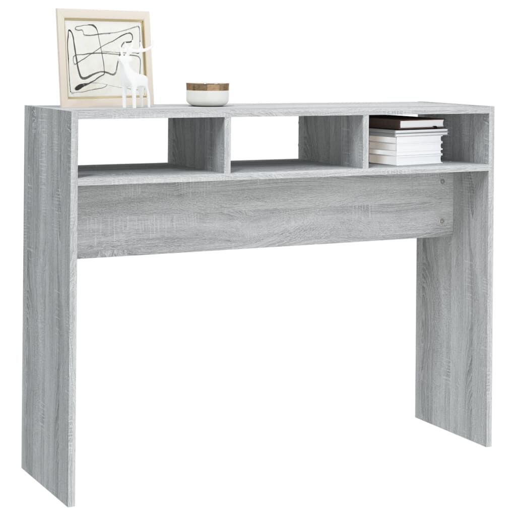 vidaXL Τραπέζι Κονσόλα Γκρι Sonoma 105x30x80 εκ. Επεξεργασμένο Ξύλο