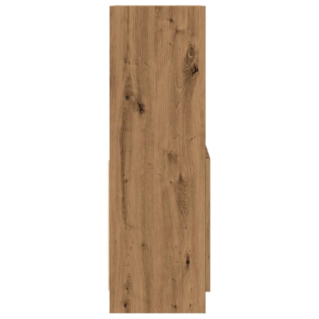 vidaXL Ντουλάπι Αρτισιανή Δρυς 63x33x100 εκ. από Επεξεργασμένο Ξύλο