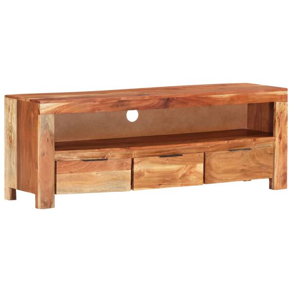 vidaXL Έπιπλο Τηλεόρασης 110 x 30 x 40 εκ. από Μασίφ Ξύλο Ακακίας
