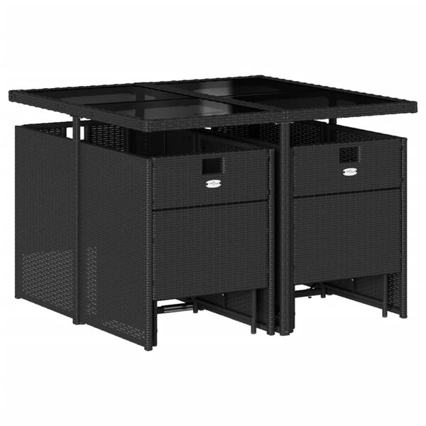 vidaXL &Sigma;&epsilon;&tau; &Tau;&rho;&alpha;&pi;&epsilon;&zeta;&alpha;&rho;ί&alpha;&sigmaf; &Kappa;ή&pi;&omicron;&upsilon; 9 &tau;&epsilon;&mu; &Mu;&alpha;ύ&rho;&omicron; &alpha;&pi;ό &Sigma;&upsilon;&nu;&theta;. &Rho;&alpha;&tau;ά&nu; &mu;&epsilon; &Mu;&alpha;&xi;&iota;&lambda;ά&rho;&iota;&alpha;