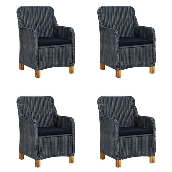 vidaXL &Sigma;&epsilon;&tau; &Tau;&rho;&alpha;&pi;&epsilon;&zeta;&alpha;&rho;ί&alpha;&sigmaf; &Kappa;ή&pi;&omicron;&upsilon; 5 &Tau;&epsilon;&mu;&alpha;&chi;ί&omega;&nu; &Sigma;&kappa;&omicron;ύ&rho;&omicron; &Gamma;&kappa;&rho;&iota;