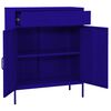 vidaXL Ντουλάπι Αποθήκευσης Ναυτικό Μπλε 80x35x101,5 εκ. από Ατσάλι