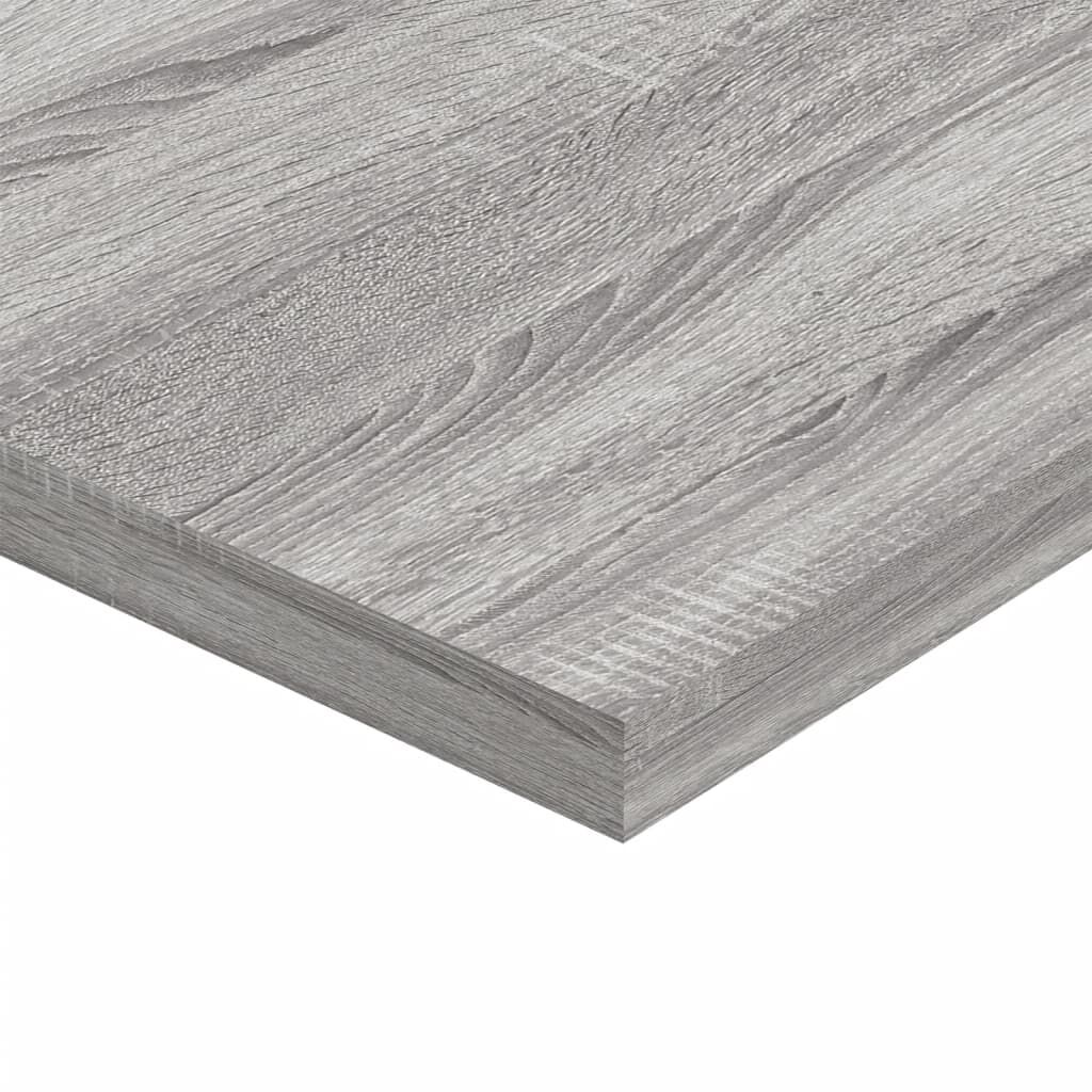 vidaXL Ράφια Τοίχου 4 τεμ. Γκρι Sonoma 80x50x1,5 εκ. Επεξεργ. Ξύλο