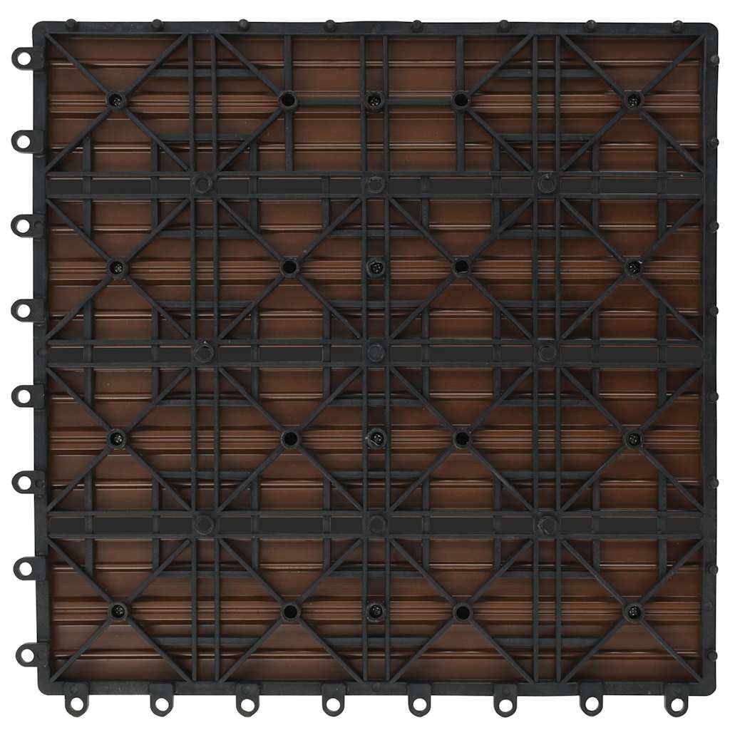 Συνθετικό Πλακάκι WPC 30x30cm 11τμχ 1m2 Καφέ